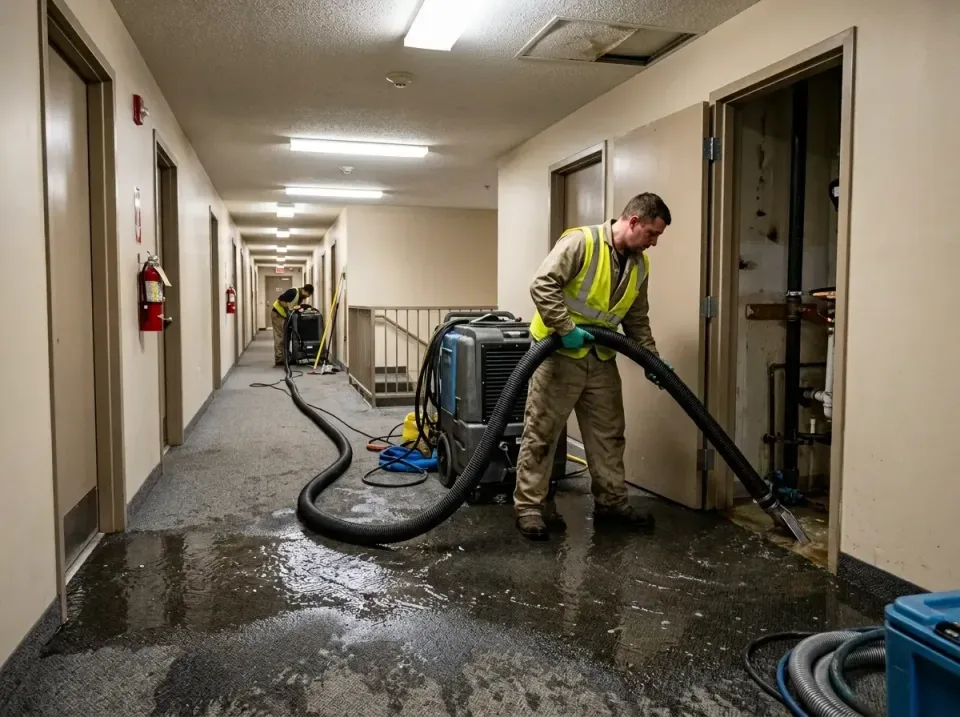 multi-unit-apartment-hallway-f-005 — frequently asked questions, Emergency Burst Pipe Water Extraction & Removal in Canon Ci…